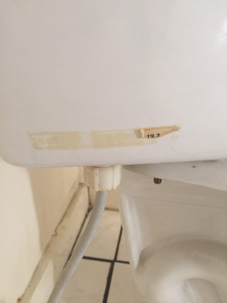Toilet Sticker Side of Tank