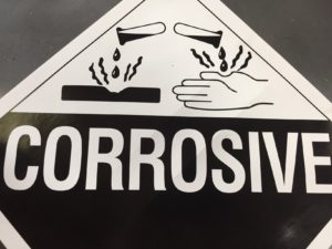 Are Citrus Detergents Safe? Corrosive Sign